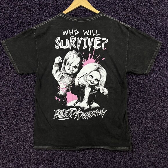 Chucky And Tiffany x Bloody Disgusting Glow in the Dark Tshirt size Medium - Picture 1 of 4